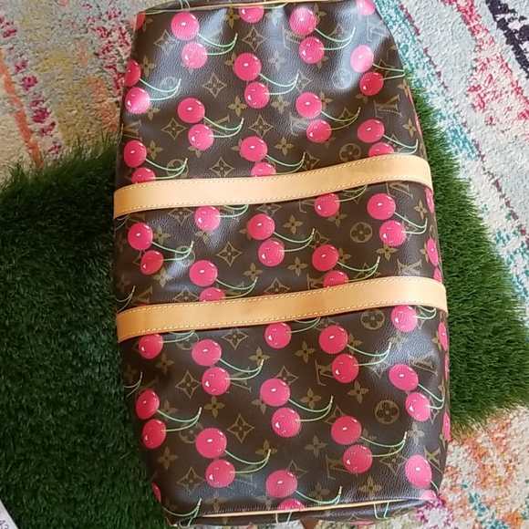 LOUIS VUITTON Speedy 45 Marc Jacobs Carry On Travel LV Cherry Cerises Duffle Bag - Picture 16 of 16